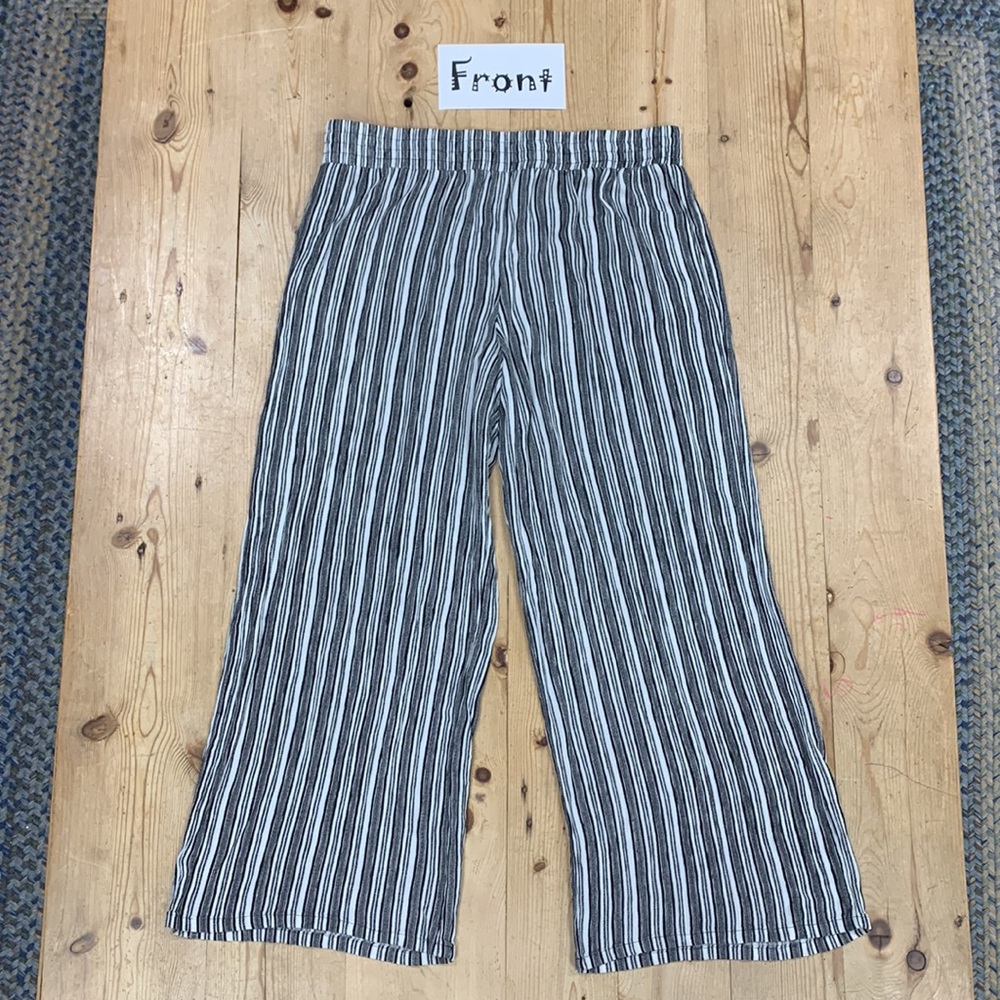 Apt. 9 Brand Ladies Crops/Pants Size XL Rayon Stripes Lightweight Elastic Waist